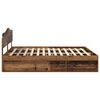 vidaXL Bettrahmen Altholz 200 x 200 cm Massives Kiefernholz