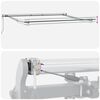 vidaXL Markise Automatisch Anthrazit und Wei&szlig; 450x300 cm