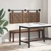 vidaXL H&auml;ngevorderseite Cappuccino 130 x 55 x 5 cm Kunstleder