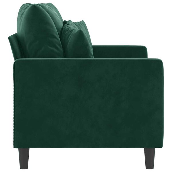 vidaXL 2-Sitzer-Sofa Dunkelgr&uuml;n 120 cm Samt
