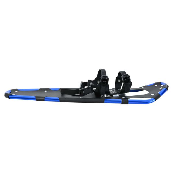 vidaXL 3 in 1 Schneeschuhe Blau und Schwarz 30 Zoll Aluminium und HDPE