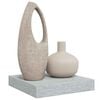 vidaXL Schweberegal Betongrau 23x23,5x3,8 cm MDF