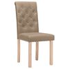 vidaXL Esszimmerst&uuml;hle 6 Stk. Taupe Stoff