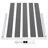 vidaXL Gartenzaun WPC 180×105 cm Grau