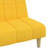 vidaXL Schlafsofa 2-Sitzer Gelb Stoff