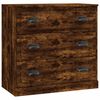 vidaXL Sideboards 2 Stk. R&auml;uchereiche Holzwerkstoff