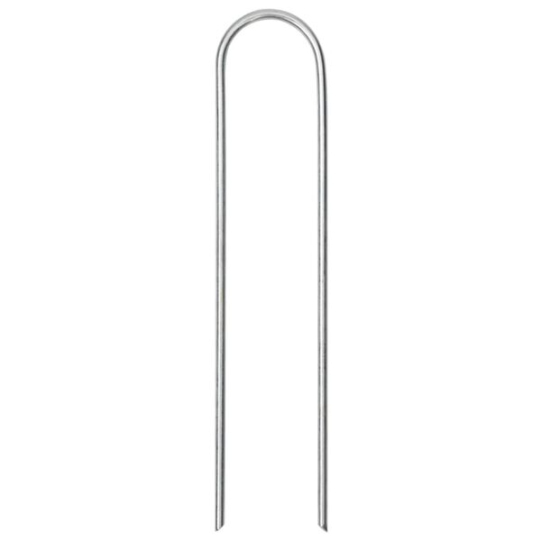 vidaXL Bodenanker 50 Stk. U-Form 15x3,5 cm Verzinkter Stahl