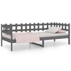 vidaXL Tagesbett Grau 90x200 cm Massivholz Kiefer