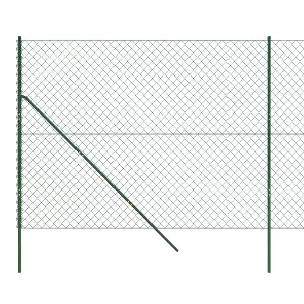 vidaXL Maschendrahtzaun Gr&uuml;n 2,2x10 m