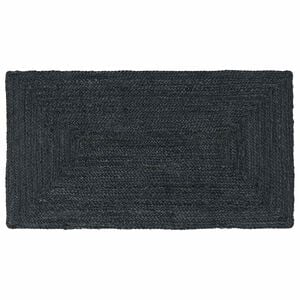 vidaXL Bereichsteppiche Rechtwinklig Dunkelgrau 60 x 110 cm Jute