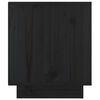 vidaXL Nachttisch Schwarz 40x34x40 cm Massivholz Kiefer