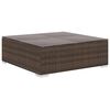 vidaXL 8-tlg. Garten-Lounge-Set mit Auflagen Poly Rattan Braun