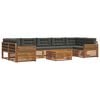 vidaXL Outdoor-Sofagarnitur 8 Stk. Natur und Anthrazit