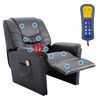 vidaXL Massagesessel Grau Kunstleder