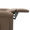 vidaXL Massagesessel Taupe Stoff