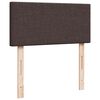 vidaXL Boxspringbett mit Matratze Dunkelbraun 80x200 cm Stoff