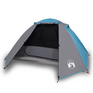 vidaXL Kuppel-Campingzelt 2 Personen Blau Wasserdicht