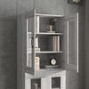 vidaXL H&auml;ngeschrank Grau Sonoma 69,5x34x90 cm