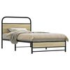 vidaXL Bettgestell ohne Matratze 100x190 cm Sonoma-Eiche Holzwerkstoff