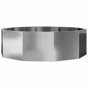 vidaXL Pflanzk&uuml;bel Silber 120 x 120 x 35 cm Verzinkter Stahl