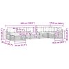 vidaXL Sofagarnituren 7 pcs Natur und Anthrazit Massivholz Akazie
