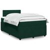 vidaXL Boxspringbett mit Matratze Dunkelgr&uuml;n 120x200 cm Samt