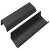 vidaXL Griff 2 stk. Schwarz 120 x 39,6 x 17 mm Aluminium