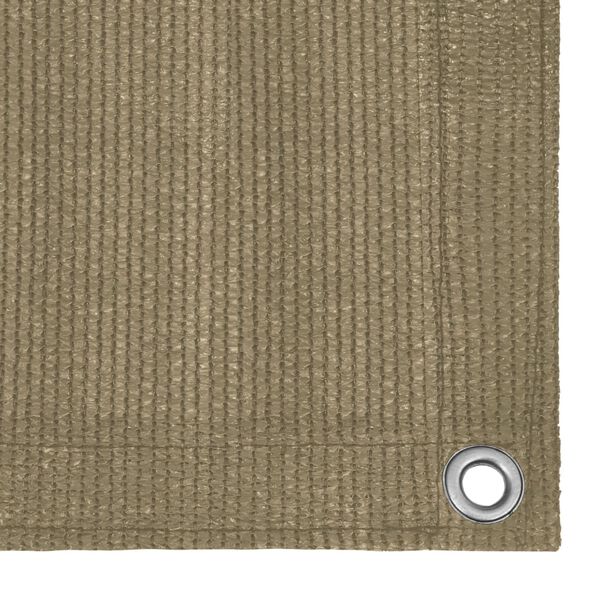 vidaXL Balkon-Sichtschutz Taupe 90x300 cm HDPE