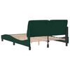 vidaXL Bettgestell ohne Matratze Dunkelgr&uuml;n 120x200 cm Samt