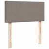 vidaXL Ottoman-Bett mit Matratze Taupe 80x200 cm Stoff