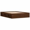 vidaXL Bettgestell Braun Eichen-Optik 140x190 cm