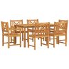 vidaXL Garten Essgruppe 7 pcs Braun Massivholz Akazie