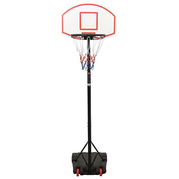vidaXL Basketballst&auml;nder Wei&szlig; 216-250 cm Polyethylen