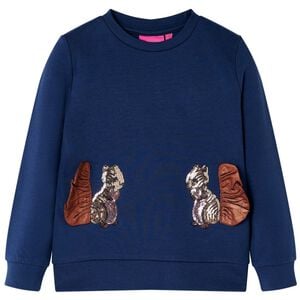 Kinder-Sweatshirt Marineblau 104
