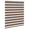 vidaXL Doppelrollo Braun 130x100 cm Stoffbreite 125,9 cm Polyester