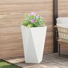 vidaXL Pflanzk&uuml;bel 2 pcs Wei&szlig; 40 x 40 x 75 cm Stahl