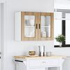 vidaXL K&uuml;chen-H&auml;ngeschrank mit Glast&uuml;r Porto Artisan-Eiche