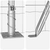 vidaXL Zaun mit Pfosten Silber 1,6 x 10 m Stahl