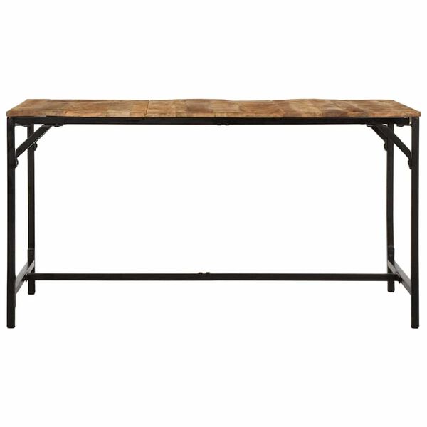 vidaXL Esstisch 140x70x75 cm Raues Massivholz Mango