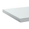 vidaXL Wandregale 2 Stk. 100x40x3 cm Silbern Edelstahl