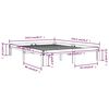 vidaXL Massivholzbett Kiefer 140x190 cm