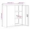 vidaXL Aktenschrank Anthrazit 90x40x145 cm Stahl
