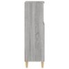 vidaXL Badschrank Grau Sonoma 30x30x100 cm Holzwerkstoff