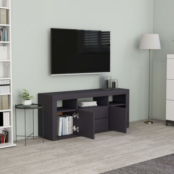 vidaXL TV-Schrank Grau 120x30x50 cm Holzwerkstoff
