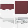 vidaXL Einziehbare Markise Bordeauxrot 300 x 200 cm Stoff