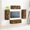 vidaXL TV-Schrankset 4 pcs Ger&auml;ucherte Eiche Holzwerkstoff