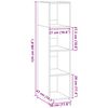 vidaXL Highboard Räuchereiche 30x41x124 cm Holzwerkstoff