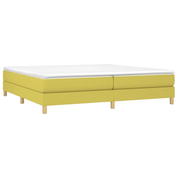 vidaXL Boxspringbettgestell Gr&uuml;n 200x200 cm Stoff