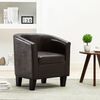 vidaXL Sessel Dunkelbraun Kunstleder