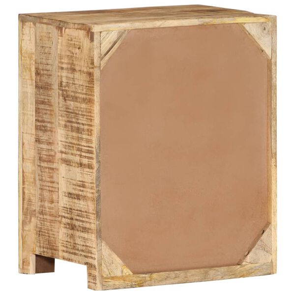 vidaXL Nachttisch 40x30x50 cm Raues Mangoholz
